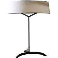 Luna Drum Shade LED Table Lamp - Black, Metal