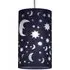 Moon and Stars Pendant Light - Navy Blue, Metal