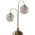 Newhaven 2 Way Ribbed Glass Table Lamp - Antique Brass