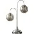 Newhaven 2 Way Smokey Glass Table Lamp - Chrome