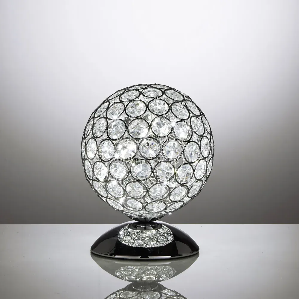 Perivale Touch Table Lamp with LED - Chrome, Acrylic