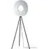 Riley Tripod Floor Lamp with LED - White, Metal