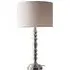 Rosa Table Lamp - Silver, Linen