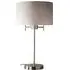 Shirley Table Lamp - Silver, Linen