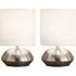 Stepped Dimming Touch Table Lamp 2 Pack - White, Chrome