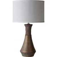 Tanga Cylinder Table Lamp - Gold, Ceramic