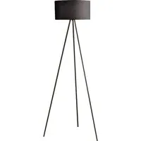 Tripod Floor Lamp with Inline Switch - Black, Cotton