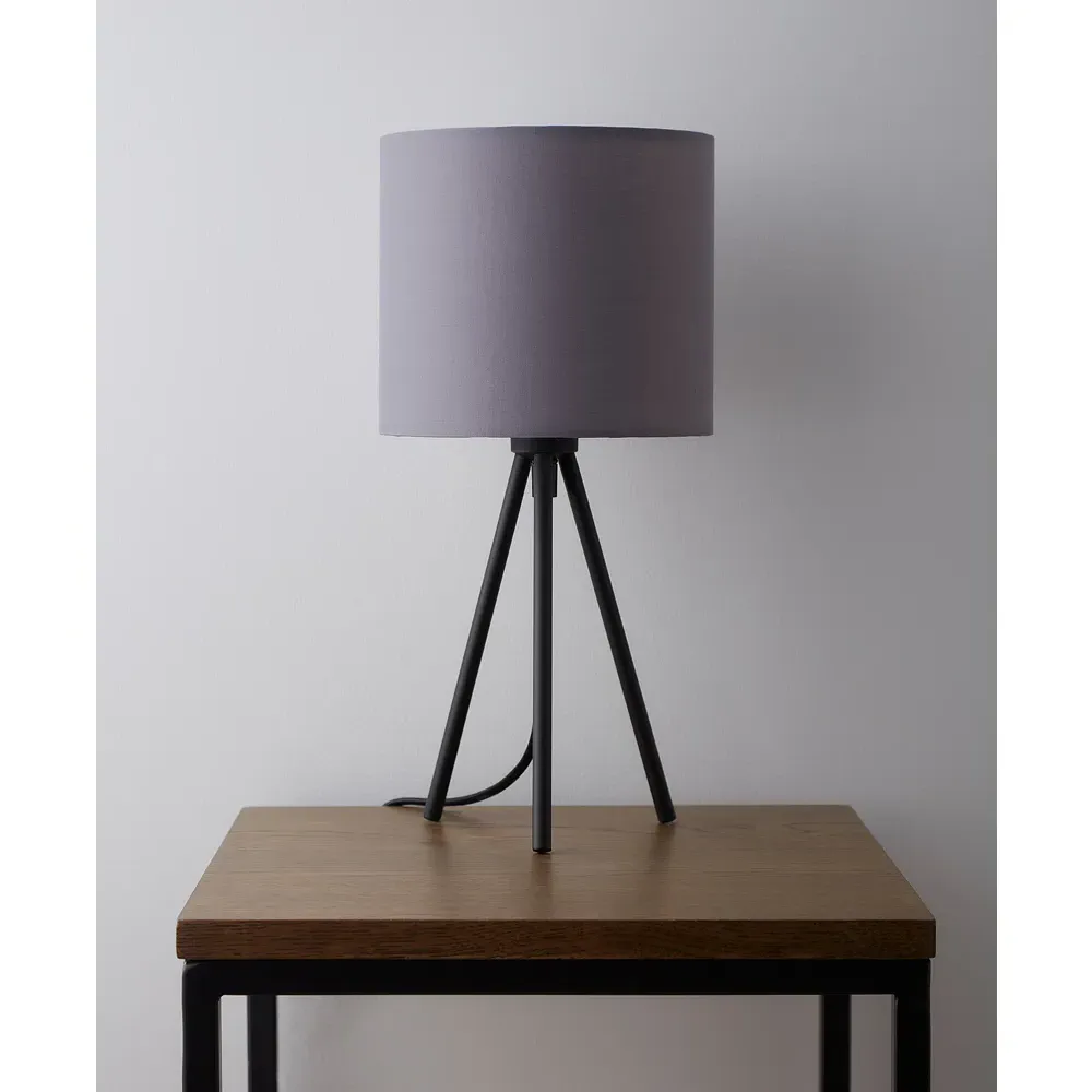 Tripod Table Lamp - Black, Metal
