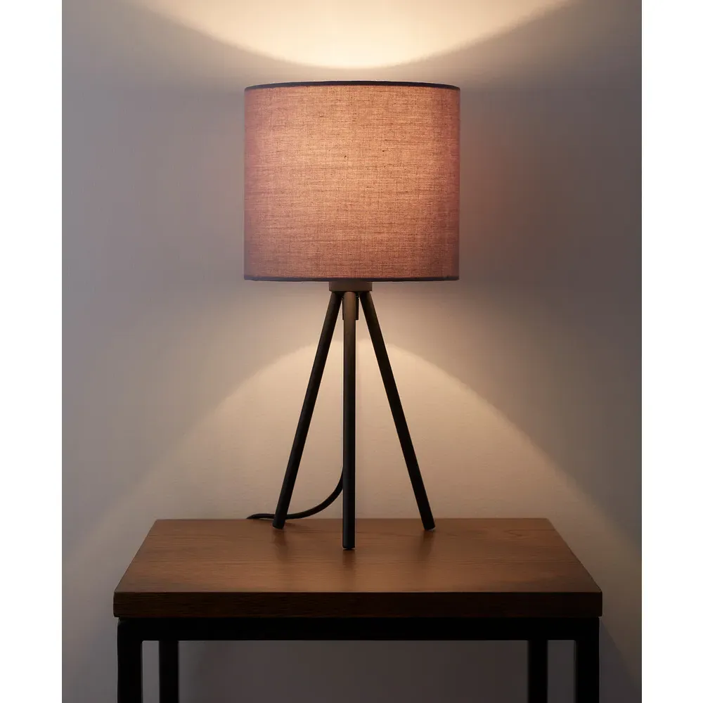 Tripod Table Lamp - Black, Metal
