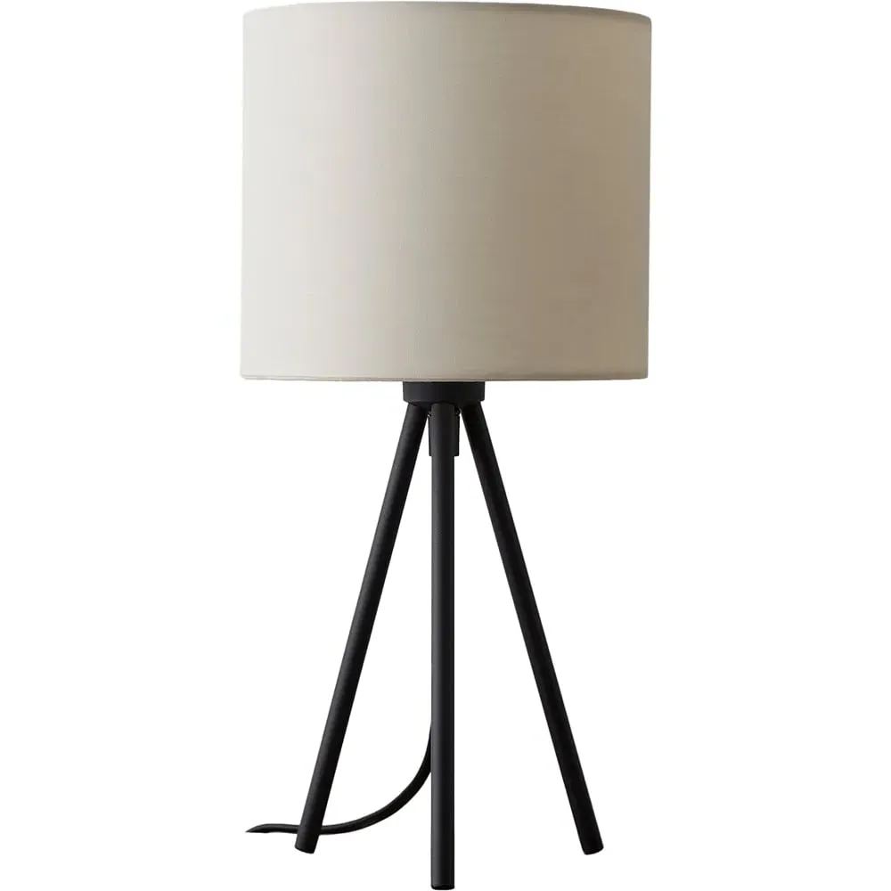 Tripod Table Lamp - Cream, Cotton