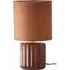 Zoe Table Lamp - Brown, Ceramic
