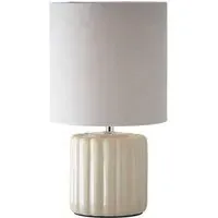 Zoe Table Lamp - Cream, Ceramic