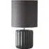 Zoe Table Lamp - Grey, Ceramic