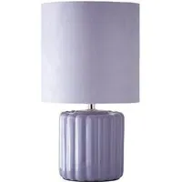 Zoe Table Lamp - Purple, Ceramic