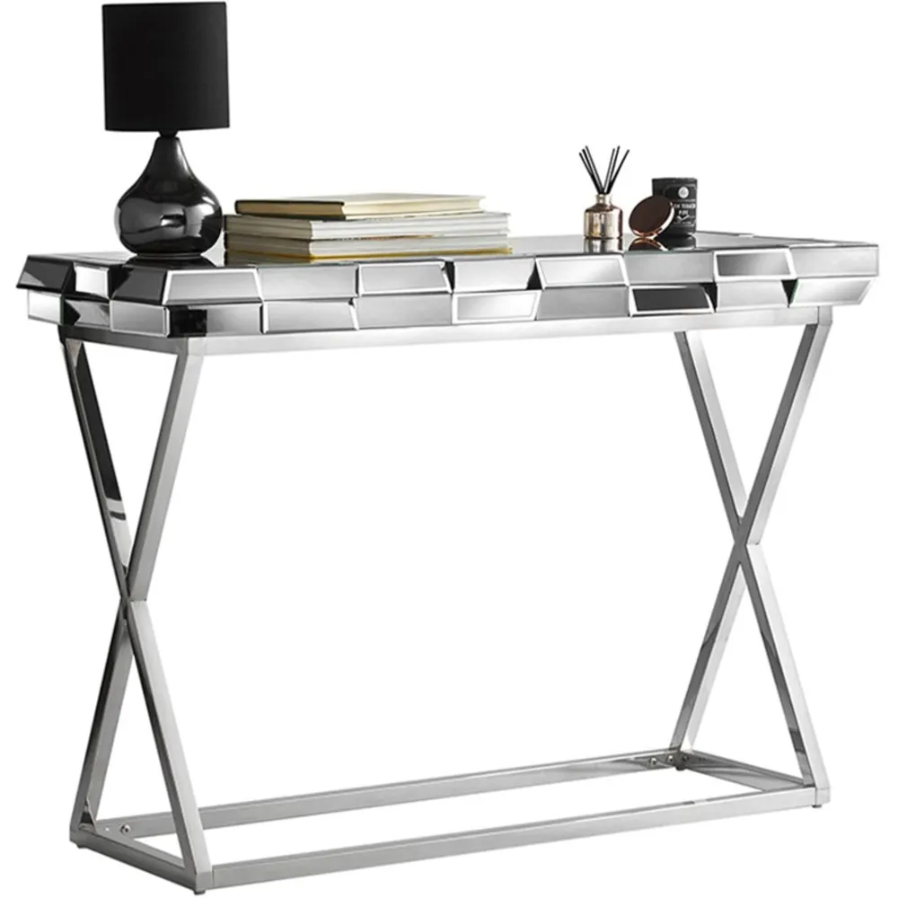 CARME Console Table - Grey, Silver