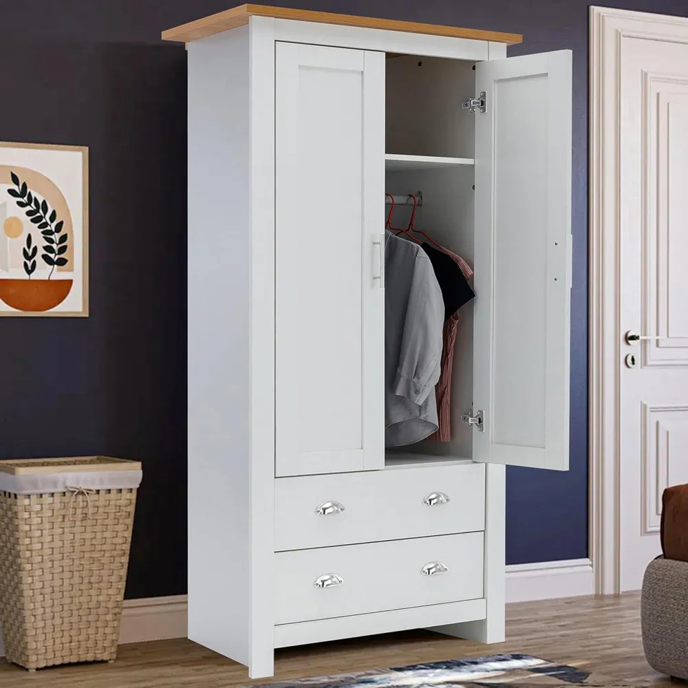 2 Door Bedroom Wardrobe - Multi image