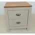 2 Drawer Bedside Table - White, Wood