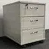 3 Drawer Under Desk Drawer Unit - Grey