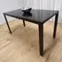 4-Seater Dining Table - Black, Tempered Glass