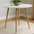 4 Seater Round Dining Table - White, MDF