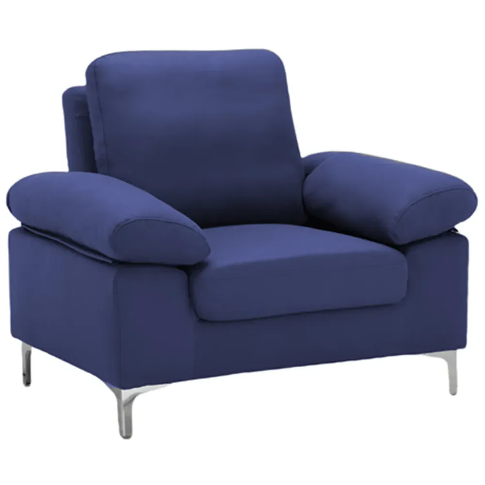 Fabric Armchair - Blue