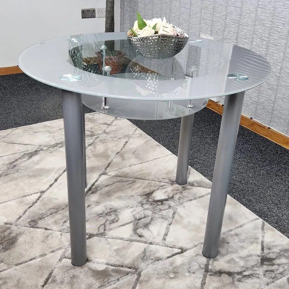 Kosy Koala Round Dining Table - Black, Glass image