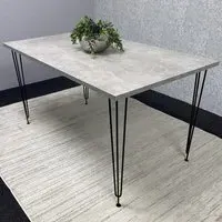 Rectangular Dining Table - Light Stone Grey