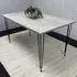 Rectangular Dining Table - Light Stone Grey