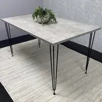 Rectangular Dining Table - Light Stone Grey