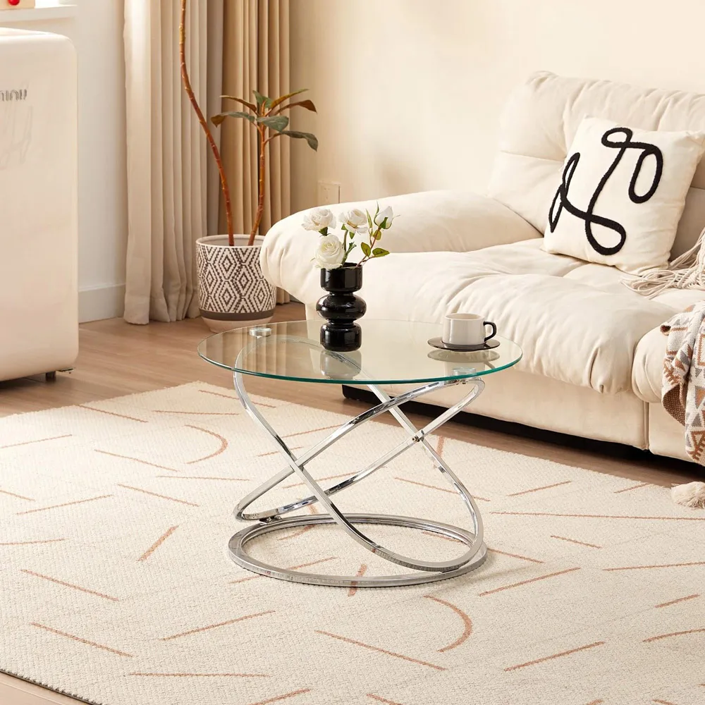 Round Coffee Table - Chrome