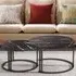 Round Nest of Tables Set of 2 - Multi, Glass