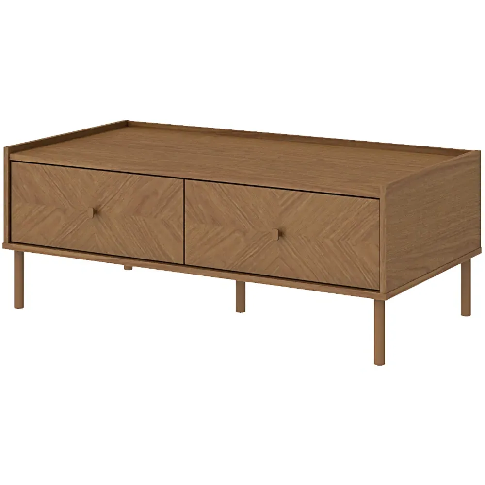 2 Drawer Coffee Table - Brown, Oak