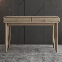 BR15 2 Drawer Study Desk - Brown, Oak