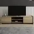 ELV7 2 Door 2 Shelf TV Unit - Light Oak