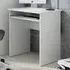 Luna Computer Desk with Pull Out Tray - White