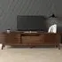 LV41 Single Door TV Cabinet - Dark Columbian Walnut