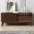 LV41 Single Door TV Cabinet - Dark Columbian Walnut