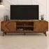 LV44 2 Door 2 Shelf TV Unit - Columbian Walnut