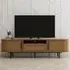 LV55 2 Door TV Unit with Shelf - Light Oak