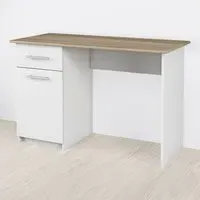 Mix Single Door Computer Desk with Storage - Sonoma Oak