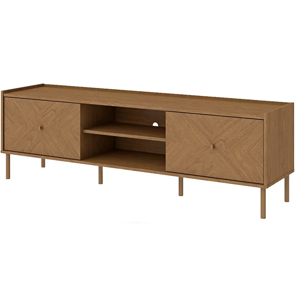 Summer 2 Door TV Cabinet - Light Oak