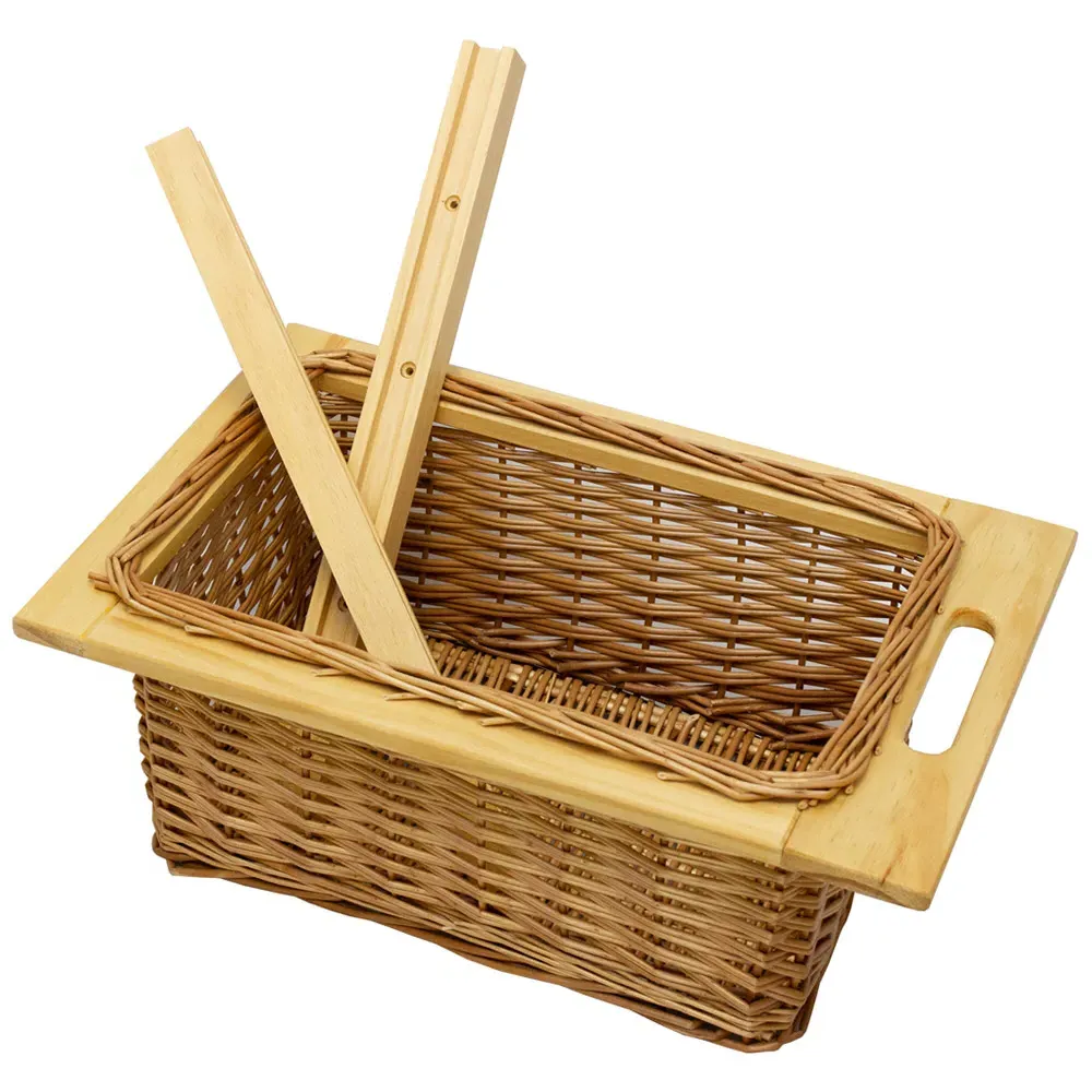 Beech and Rattan Kitchen Basket 3 Pack - Brown