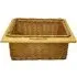 Pull Out Kitchen Basket - Brown, Beech and Rattan