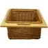 Pull Out Kitchen Basket - Brown, Beech and Rattan