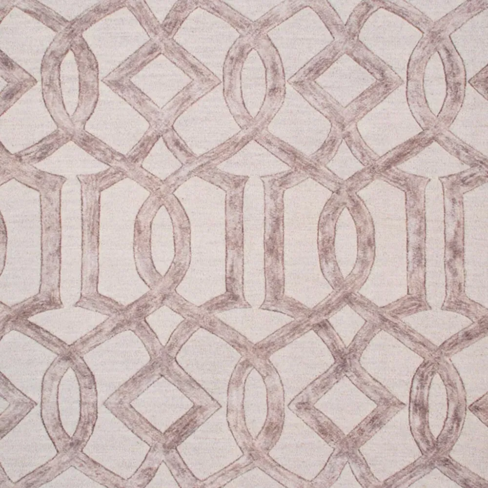 Abstract Soft Chenille Washable Rug - Beige