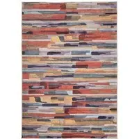 Abstract Soft Chenille Washable Rug - Multicolour