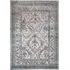 Bordered Medallion Washable Rug - Beige Grey