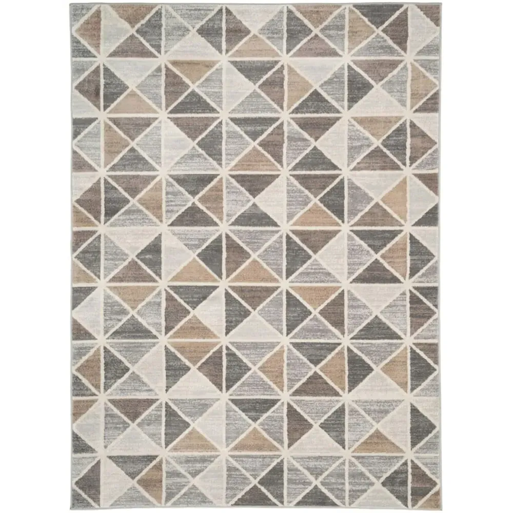 Diamond Geometric Rug - Neutral, Polypropylene