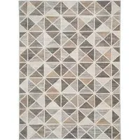 Diamond Geometric Rug - Neutral, Polypropylene