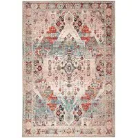 Distressed Washable Rug - Beige Grey